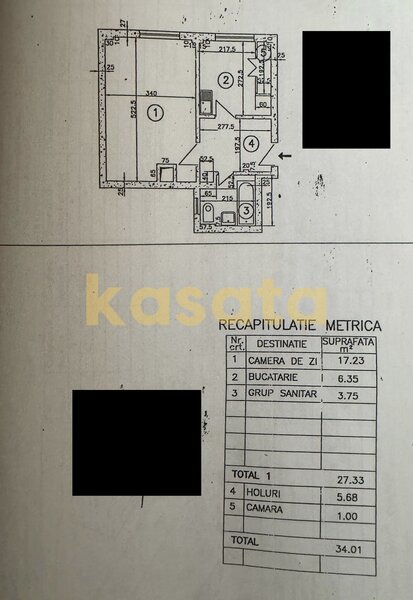 Gorjului, 5 min. metrou, garsoniera, boiler,